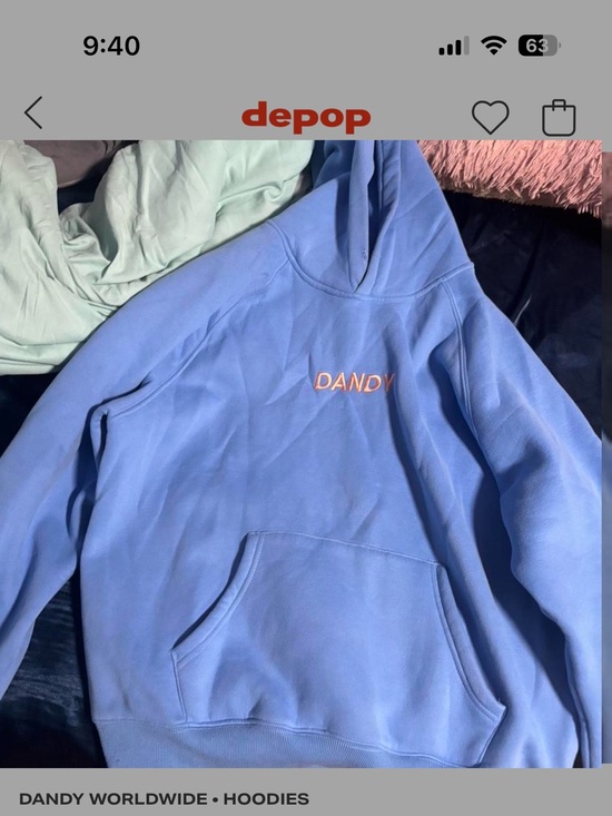 & Other Stories Sweaters - & Other Stories periwinkle blue Dandy embroidered hoodie